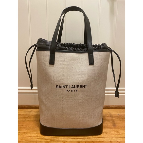Saint Laurent Teddy Canvas Tote - Picture 2 of 8